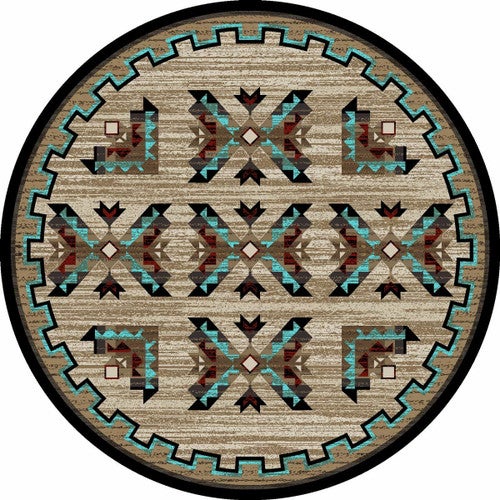 Mojave Arrows Rug - 8 Ft. Round