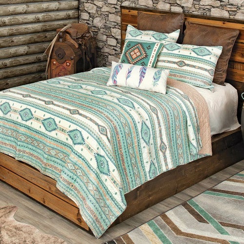 Morning Sky Quilt Bed Set - Queen