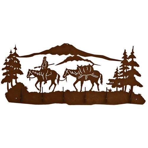 Mountain Man Scenic Six Hook Coat Rack