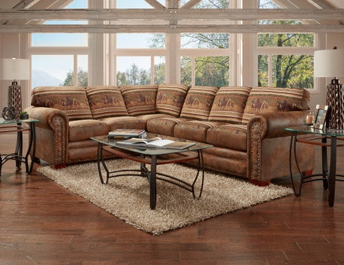 Mustang Band 2-Piece Sectional Sofa