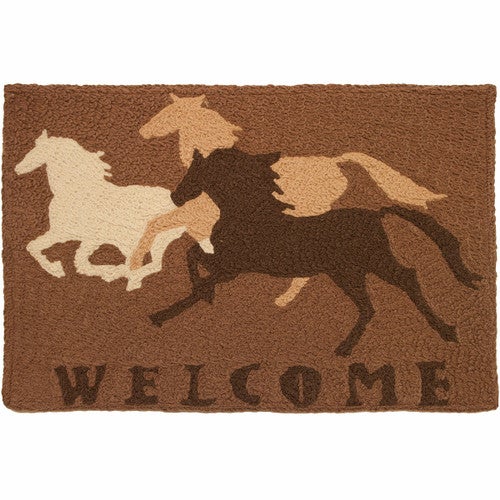 Mustang Welcome Indoor/Outdoor Rug