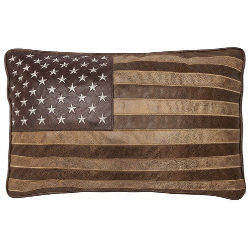 Muted American Flag Pillow