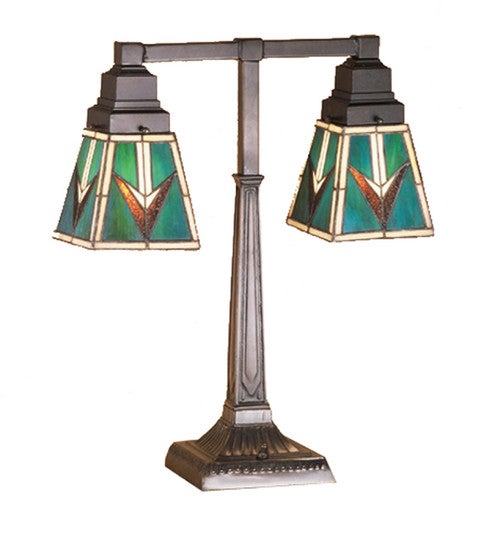 Comanche Mission Two Light Desk Lamp