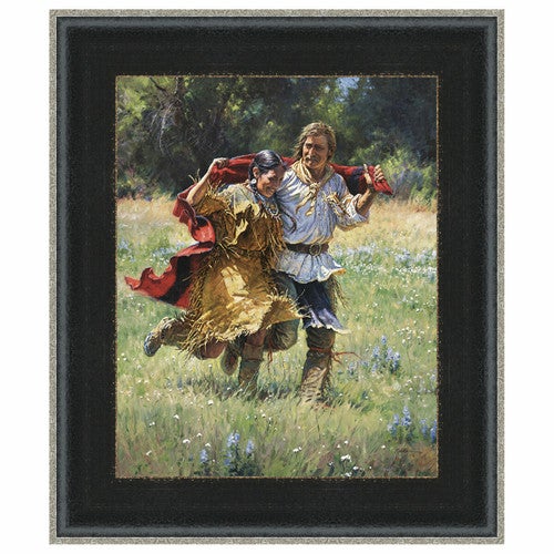 Newlyweds Framed Canvas