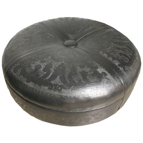 Black Super Jumbo Ottoman