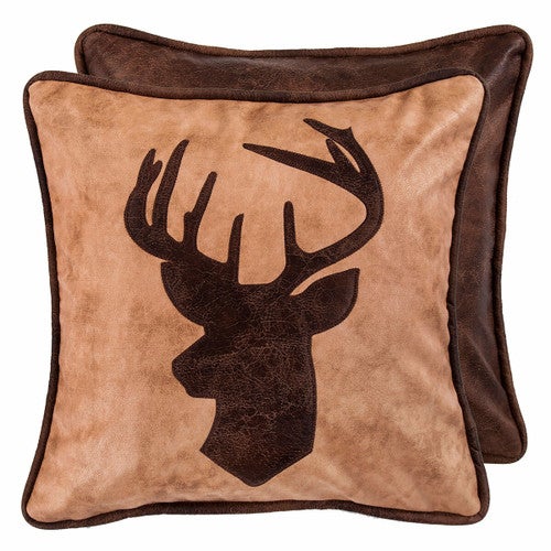 Old Dominion Reversible Deer Bust Pillow