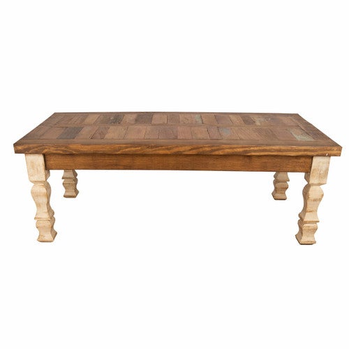 Old Wood Antique White Coffee Table