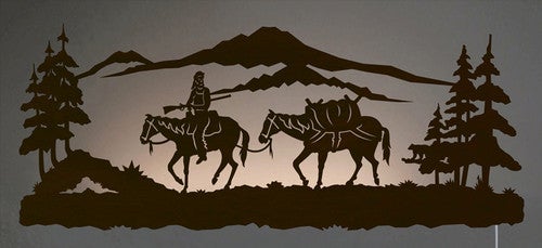 Pack Horse Back Lit Wall Art