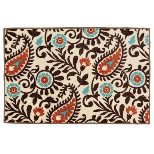 Spiced Paisley Bath/Kitchen Rug