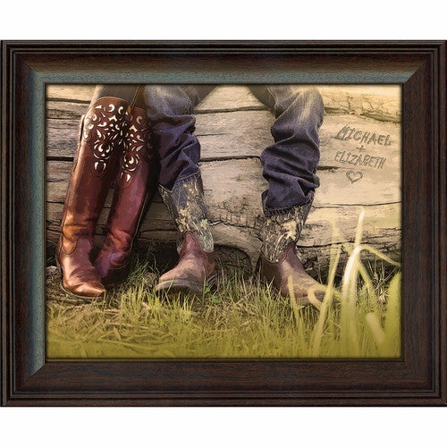 Personalized Boot Love Framed Print