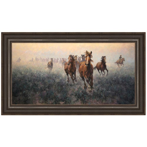 Plains Roundup Canvas Art