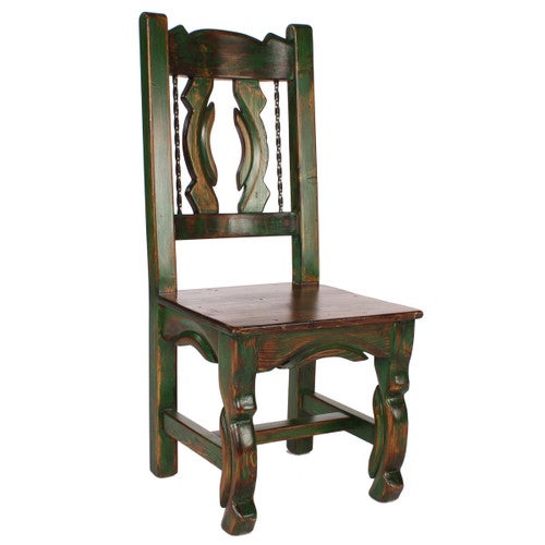 Prairie Green Western Side Chair