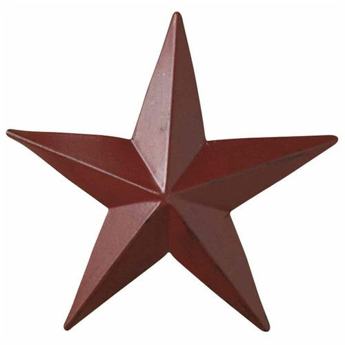 Red Iron Star Napkin Rings - Set of 4
