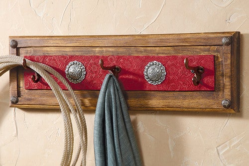 Red Ranch Coat Rack