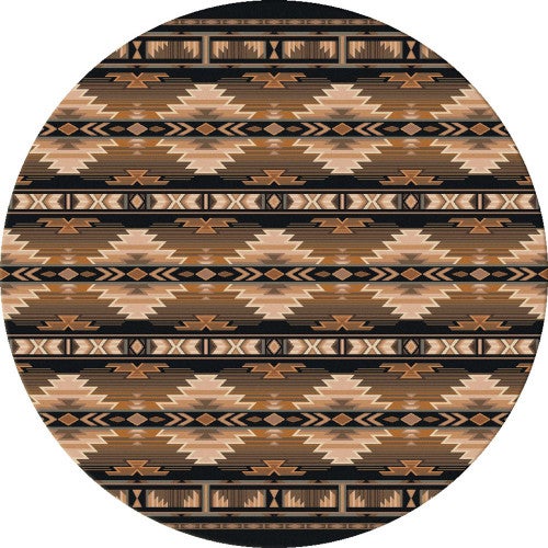 Rio Rancho Brown Rug - 8 Ft. Round