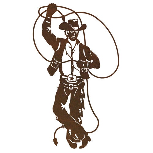 Roping Cowboy Wall Art