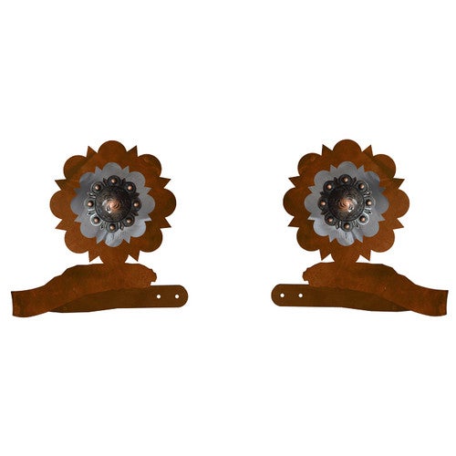 Round Copper Concho Tie Backs - Set of 2