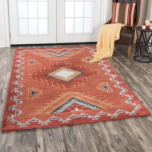 Rust Desert Rug - 5 x 8