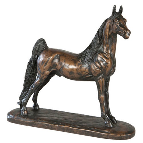 Saddlebred Horse Sculpture - Vintage Gold