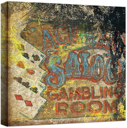 Saloon Sign Canvas Art