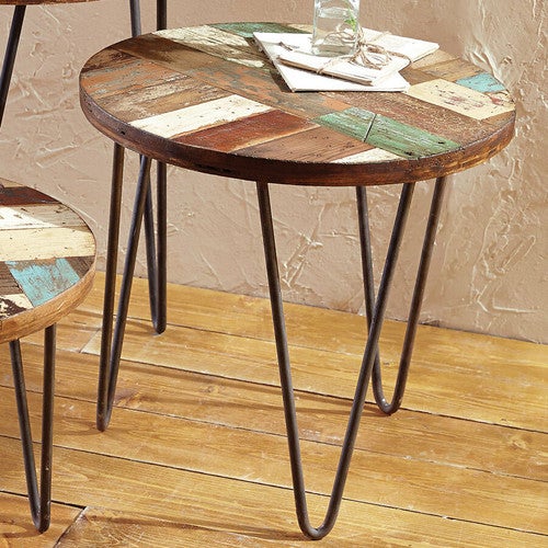 San Miguel Reclaimed Wood Side Table - Medium