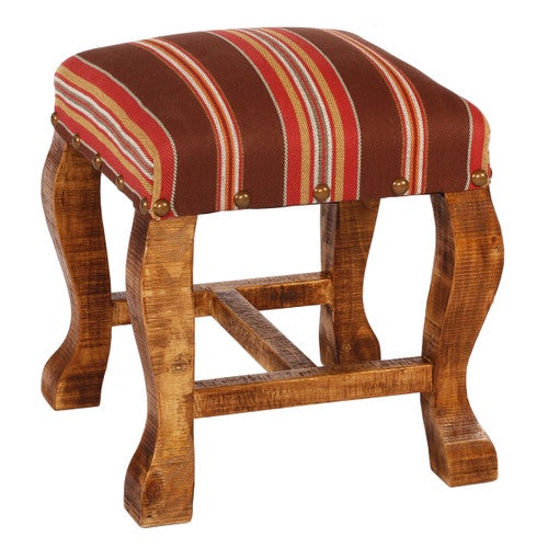 San Miguel Salsa Fabric Ottoman