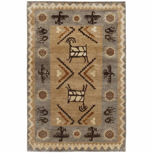 Sandy Petroglyphs Rug - 6 x 9