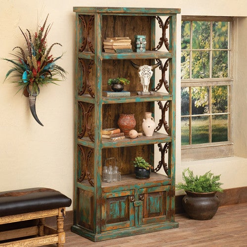 Santa Fe Turquoise Bookshelf