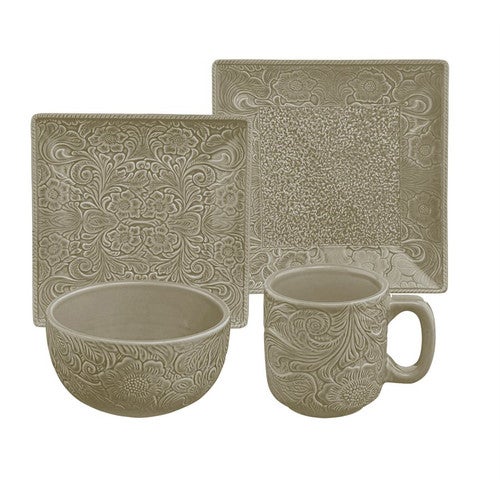 Savannah Taupe Dinnerware Set - 16 pcs