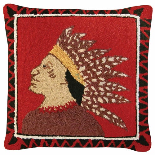 Scout Left Hooked Wool Pillow