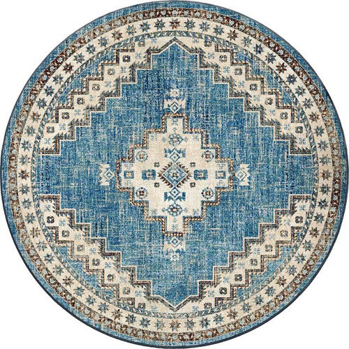Sedona Nights Denim Rug - 8 Ft. Round
