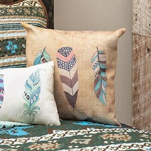 Sky Feather Square Pillow
