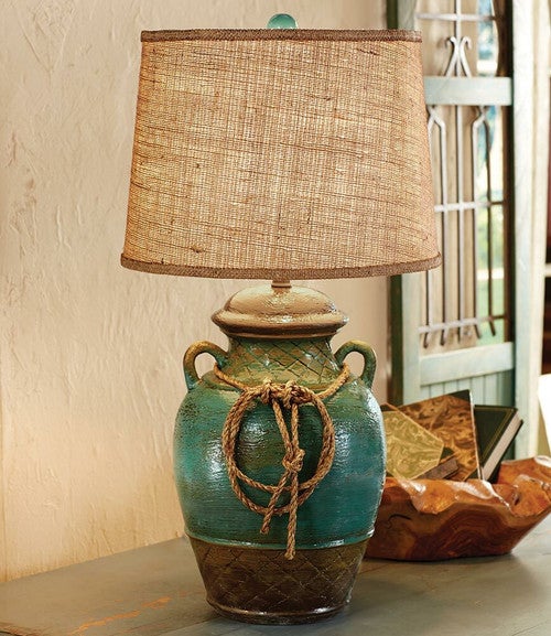 Sonora Turquoise Pottery Lamp