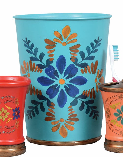 Southwest Bloom Waste Basket