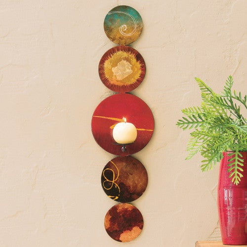 Southwest Circles Candle Holder