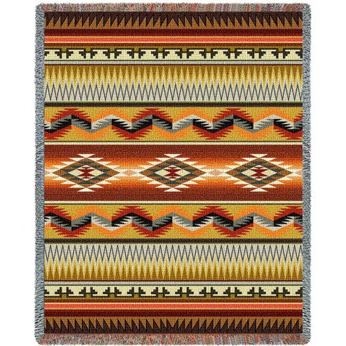 Southwest Geometric Flame Blanket