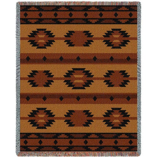 Southwest Geometric Tan Blanket