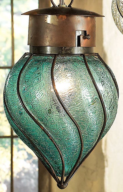 Southwest Glass Pendant Light - Medium