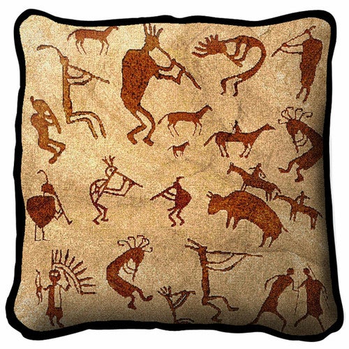 Southwest Petroglyphs Pillow Cover