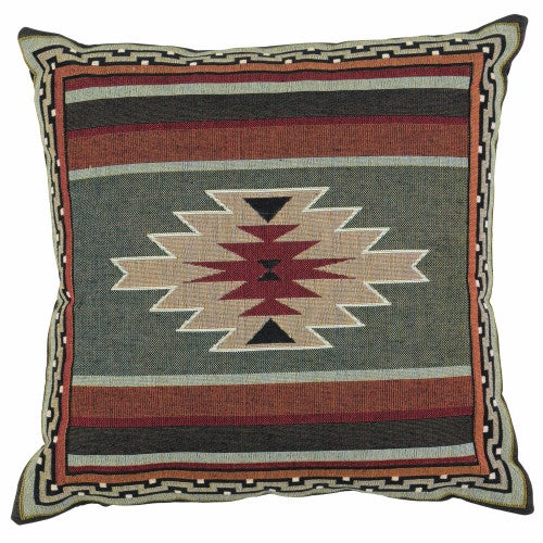 Southwest Sampler Red and Green Pillow Cover