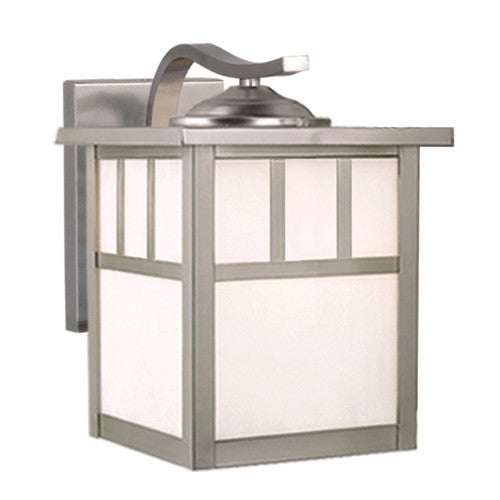 Stainless Steel Mission Outdoor Wall Lamp - 7 Inch