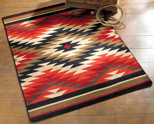 Star Burst Southwestern Rug - 3 x 4
