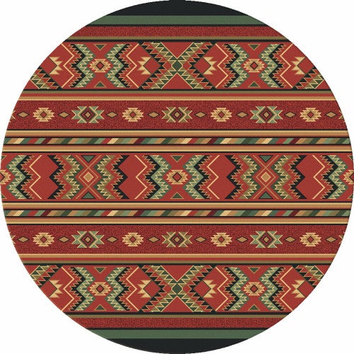 Star Eagle Terracotta Rug - 8 Ft. Round