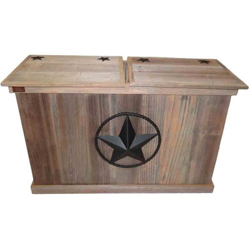 Galveston Double Trash Can with Star