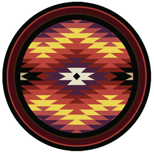 Star Burst Bright Rug - 8 Ft. Round