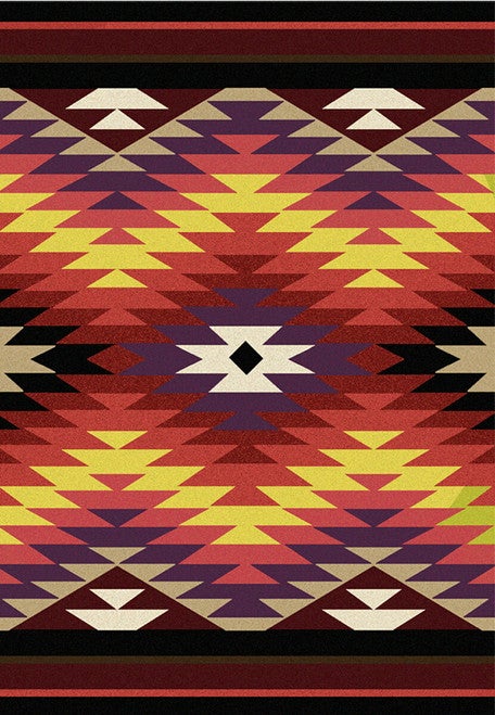 Star Burst Bright Rug - 8 x 11