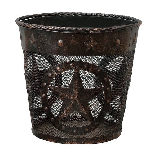 Stars & Studs Metal Waste Basket