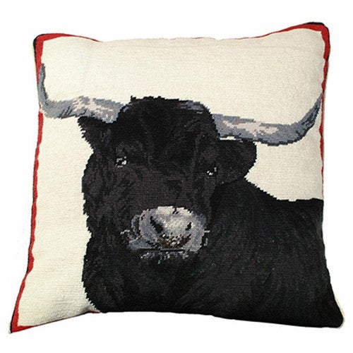 Steer Gaze Pillow - Black