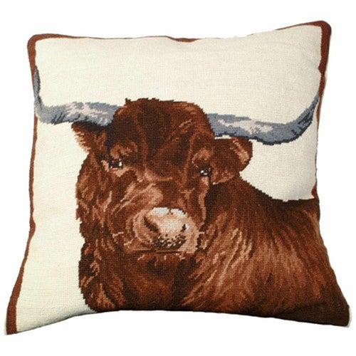 Steer Gaze Pillow - Red