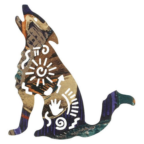 Story Coyote Metal Wall Art - 8 Inch